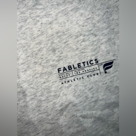 Fabletics Women's Soft Gray Terry Tank Oversized Size Medium NWT - Picture 4 of 8